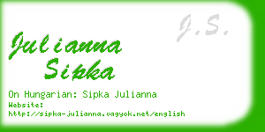 julianna sipka business card